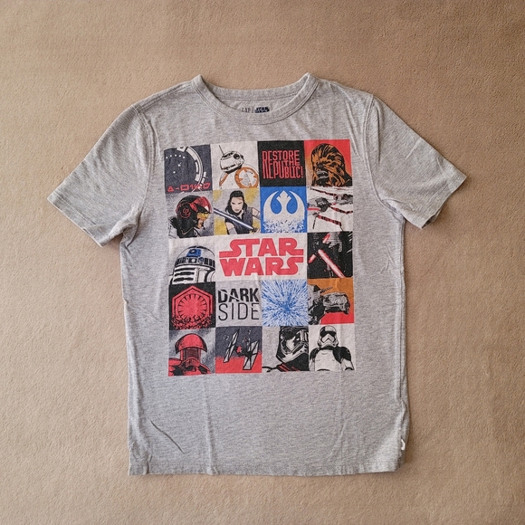 Gap Boy Star Wars Gray Shirt Size Large (10-11) - Picture 1 of 3